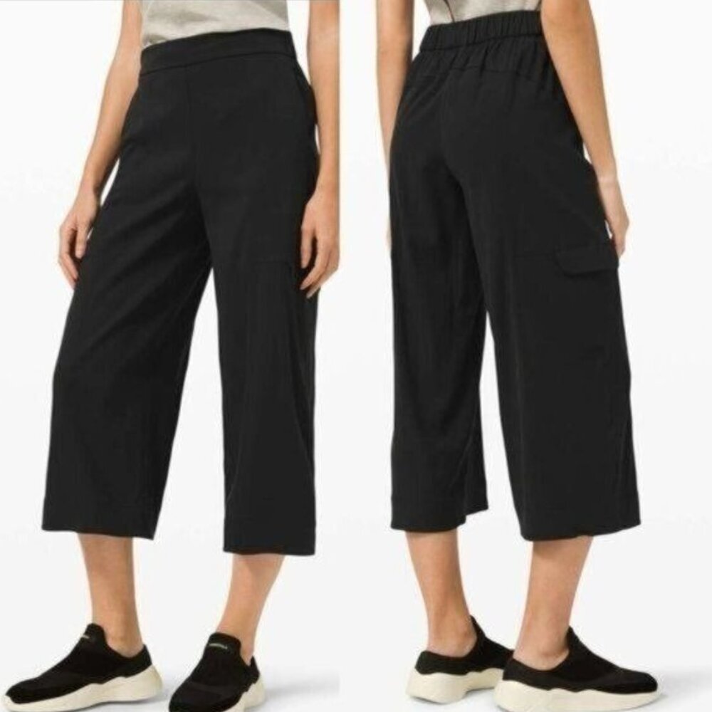 Lululemon Metropolis Maven High Rise Cargo‎ Crop Black size 25